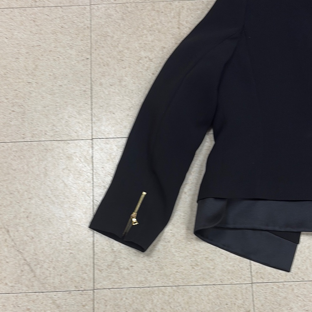 Black Blazer with Gold Accents - Picture 11 of 13